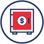 Safe deposit boxes icon