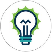 Icon depicting a lightbulb flashing on