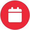 Icon of a calendar for upcoming events