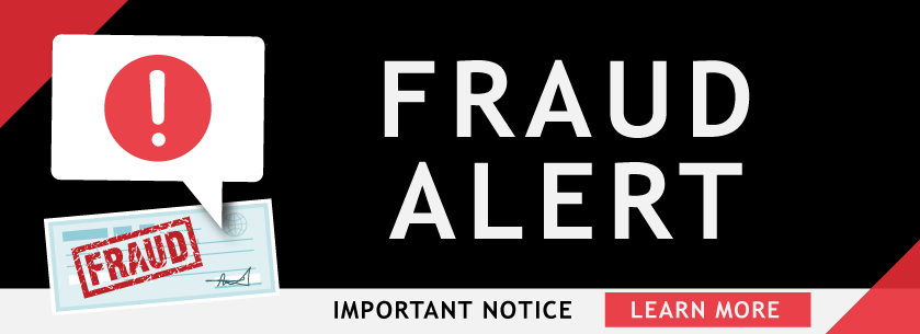 Fraud Alert. Important notice. Click to learn more. 